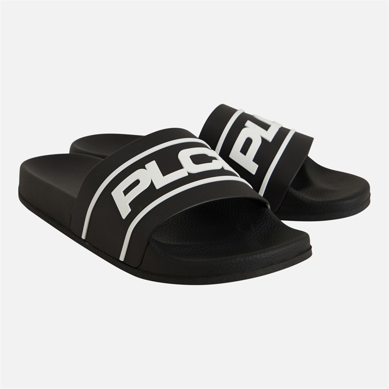 883 Police Mens Notbiz Sliders Jet Black