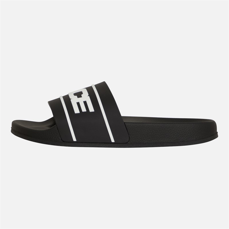 883 Police Mens Notbiz Sliders Jet Black