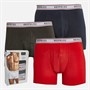 883 Police Mens Dolan Three Pack Boxers Khaki/Navy/Red