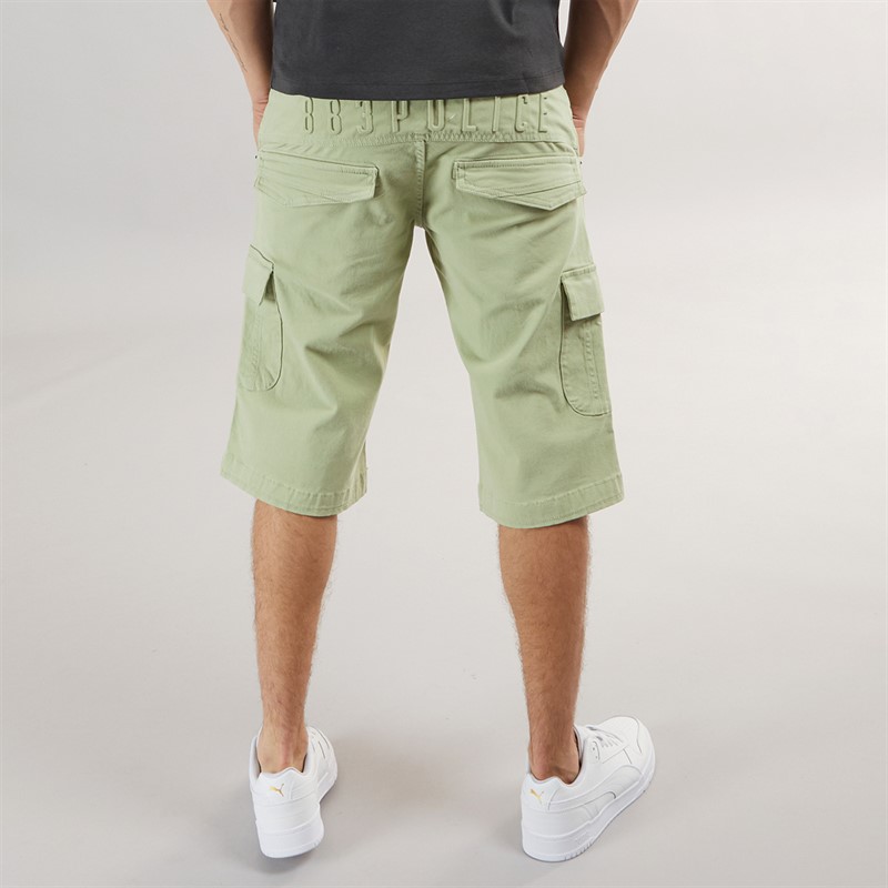 883 Police Mens Formby Cargo Shorts Sage