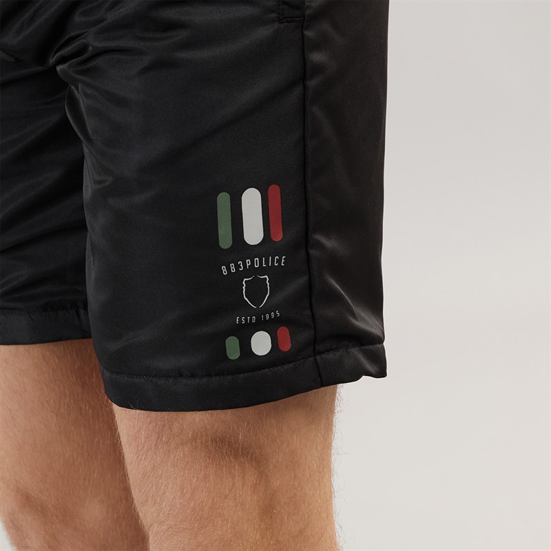 883 Police Mens Oakhanger Swim Shorts Black