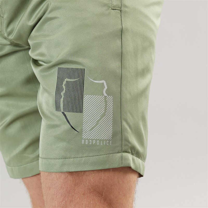 883 Police Mens Naas Swim Shorts Sage
