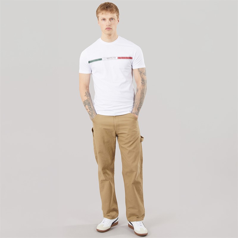 883 Police Mens Dareton T-Shirt White