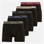 883 Police Mens Yulara Five Pack Boxer Shorts Black