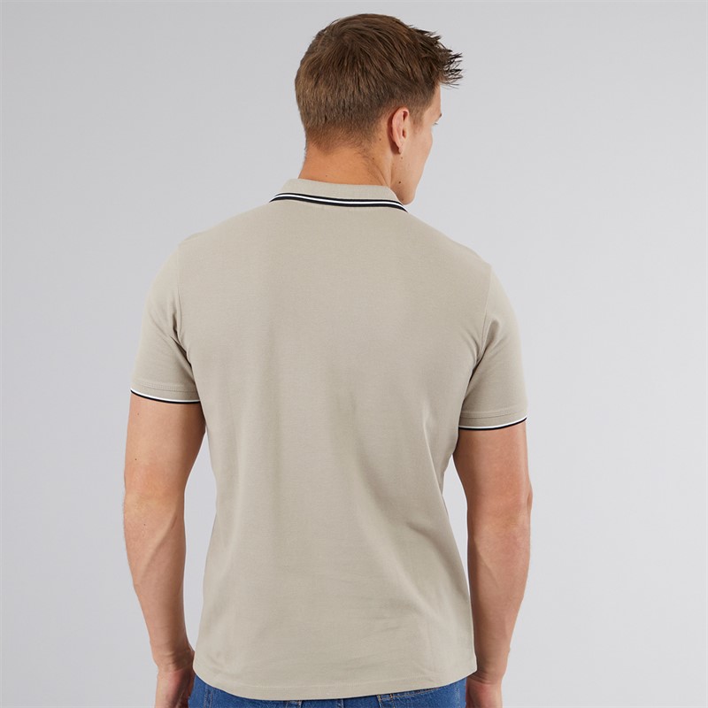 883 Police Mens Thorbury Polo Shirt Neutral