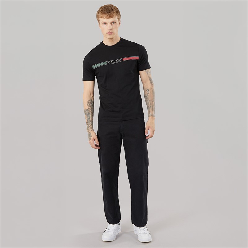 883 Police Mens Dareton T-Shirt Black