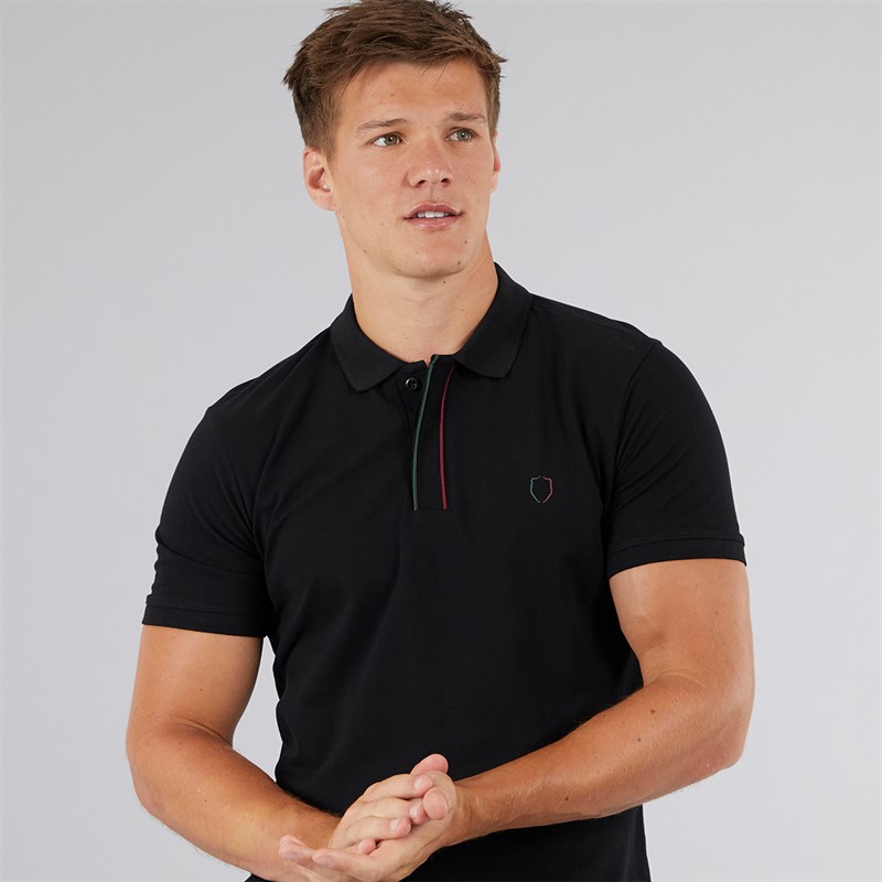 883 Police Mens Tumut Polo Shirt Black
