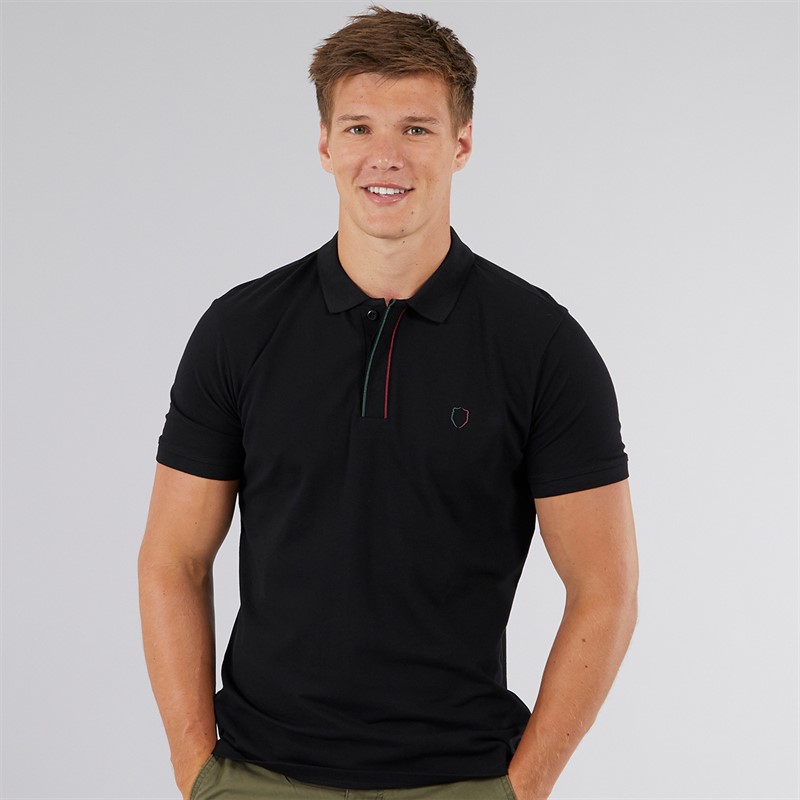 883 Police Mens Tumut Polo Shirt Black