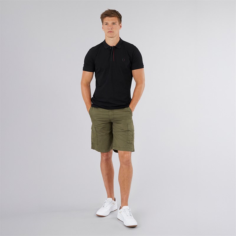 883 Police Mens Tumut Polo Shirt Black