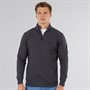 883 Police Mens Mossley 1/4 Zip Sweatshirt Dusty Grey