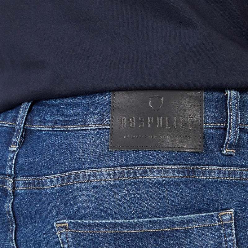 883 Police Mens Pottin Regular Fit Jeans 1089 Wash