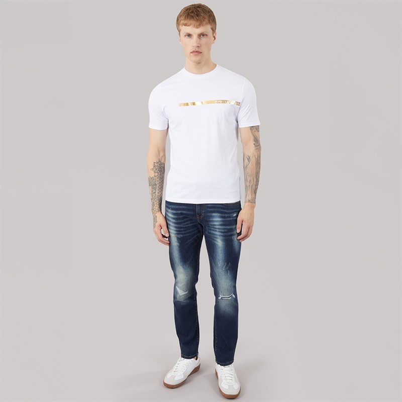 883 Police Mens Cobar T-Shirt White