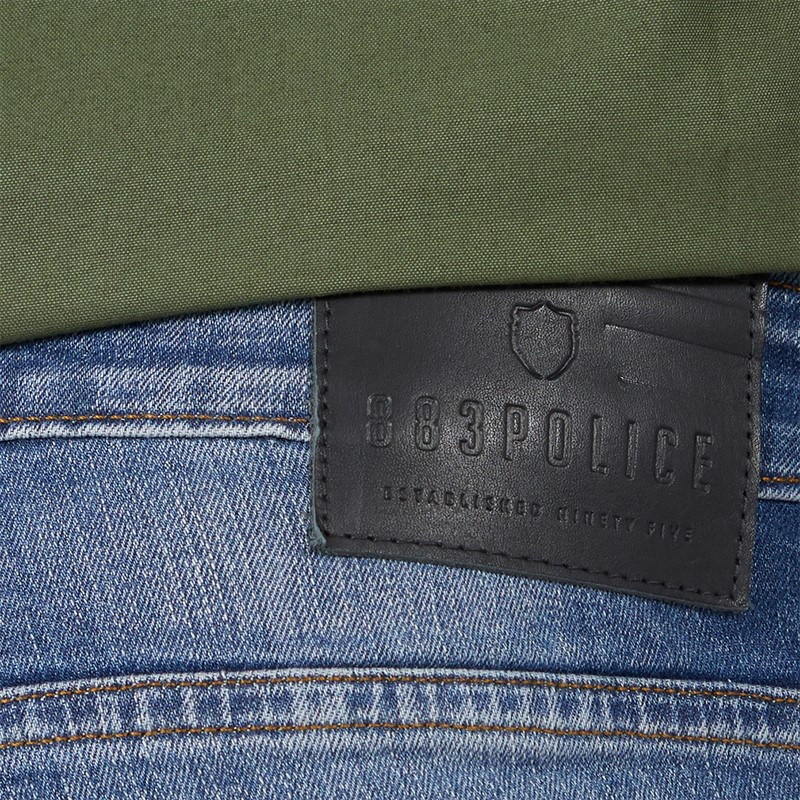 883 Police Mens Pottin Regular Fit Jeans 1090 Wash