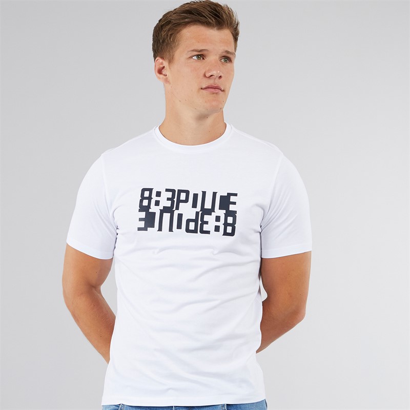 883 Police Mens Tharwa T-Shirt White