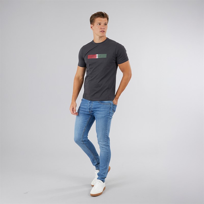 883 Police Mens Batlow T-Shirt Dusty Grey
