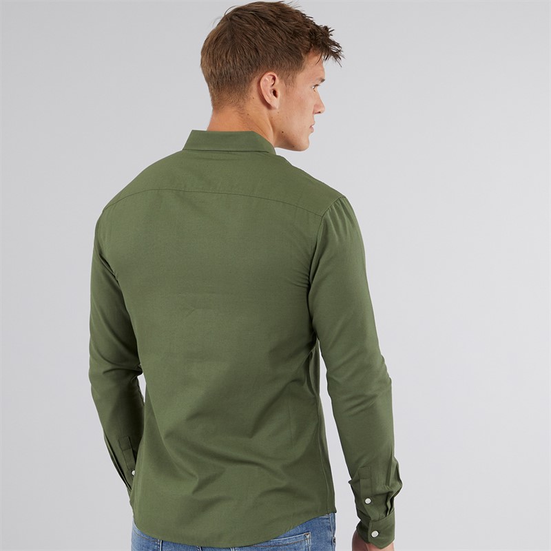 883 Police Mens Jaros Long Sleeve Shirt Khaki
