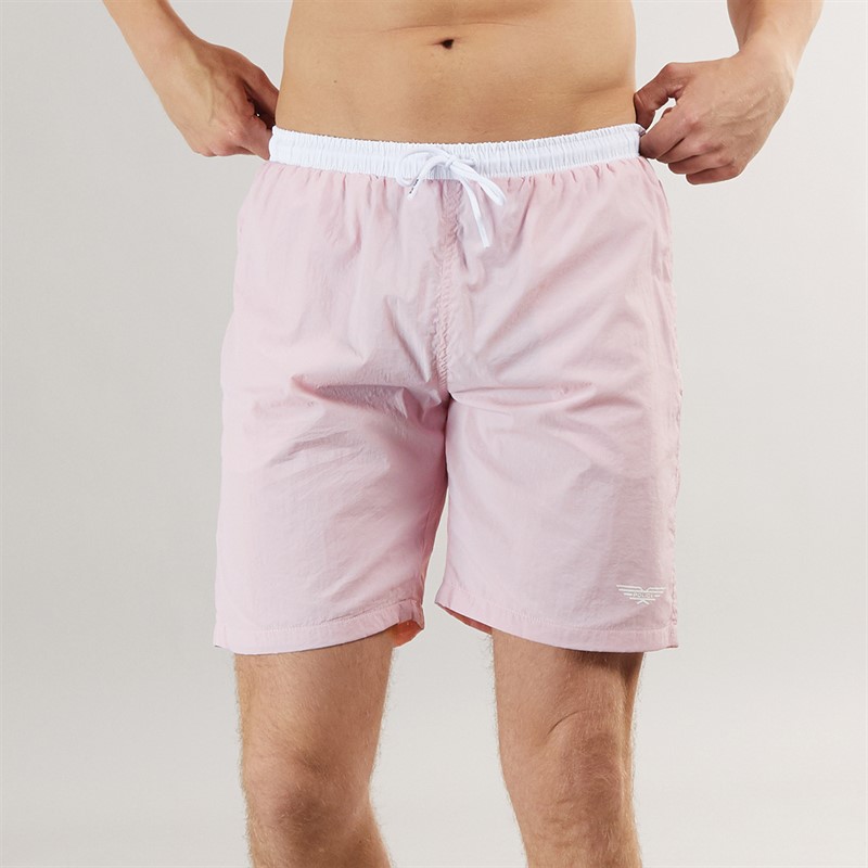 883 Police Mens Raldon Swim Shorts Soft Pink - Size L