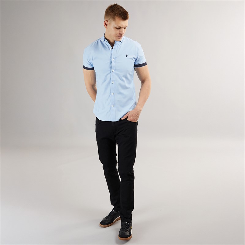 883 Police Mens Corvo Slim Fit Jeans Clean Black