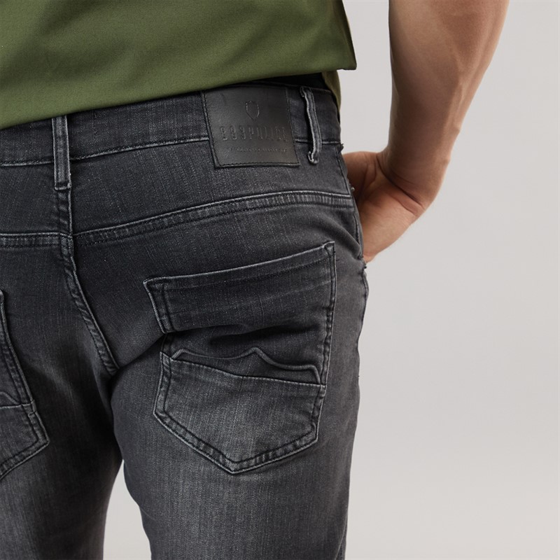 883 Police Mens Corvo Slim Fit Jeans Grey