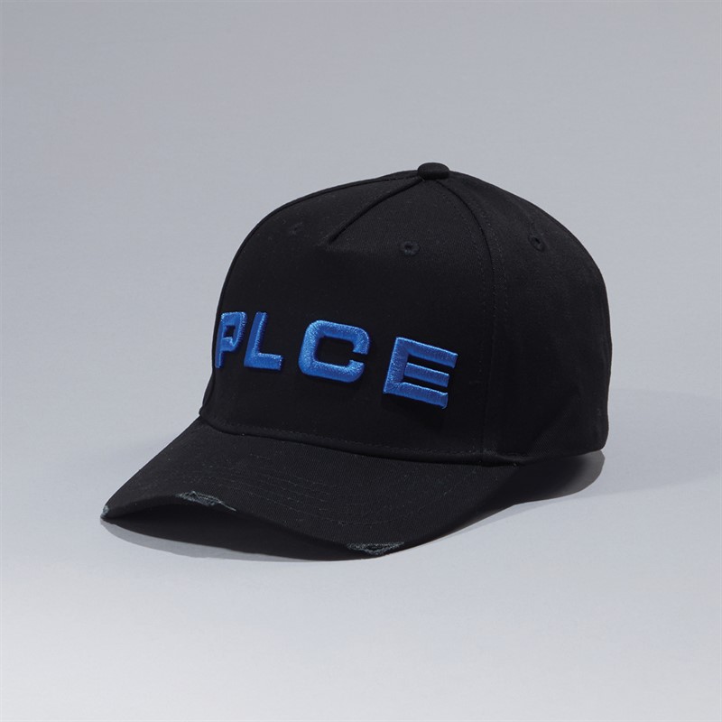 883 Police Mens Floating Cap Black/Prince Blue - Size OS