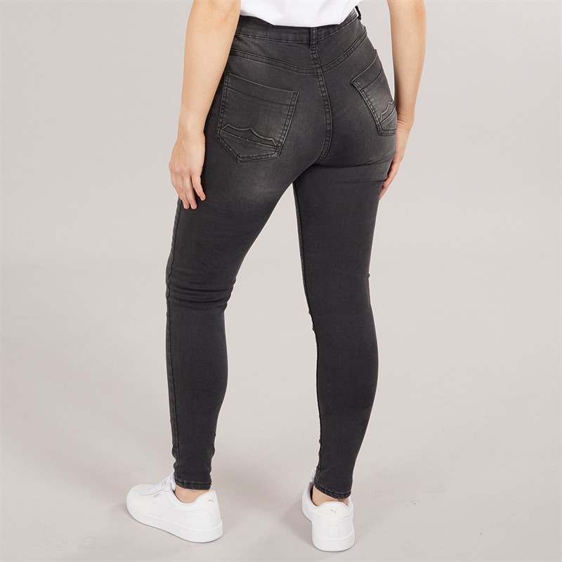 883 Police Womens Sophia High Waist Skinny Jeans Grey