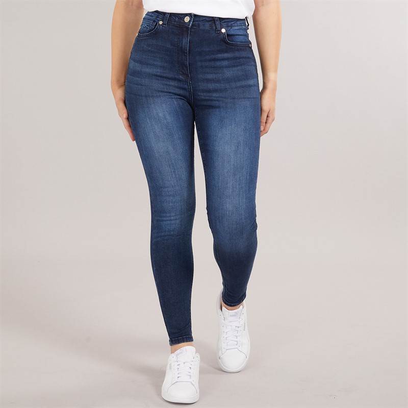 883 Police Womens Sophia High Waist Skinny Jeans Dark Blue - Size 12/REG