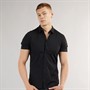 883 Police Mens Debo Short Sleeve Shirt Black