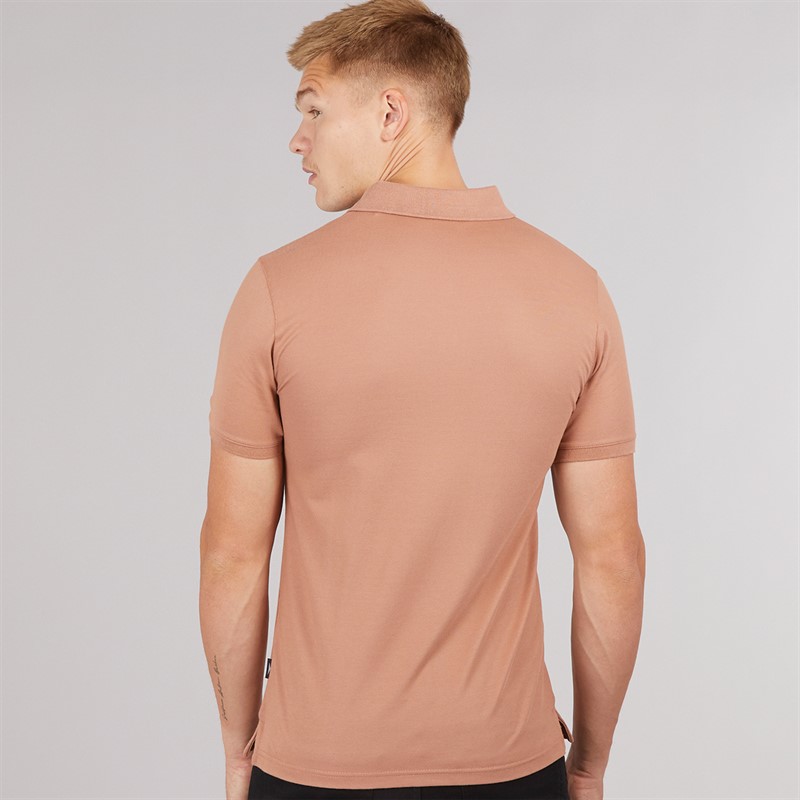 883 Police Mens Pesca Polo Shirt Rosewood Mist