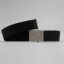 883 Police Mens Mentong Plain Webbing Belt Black