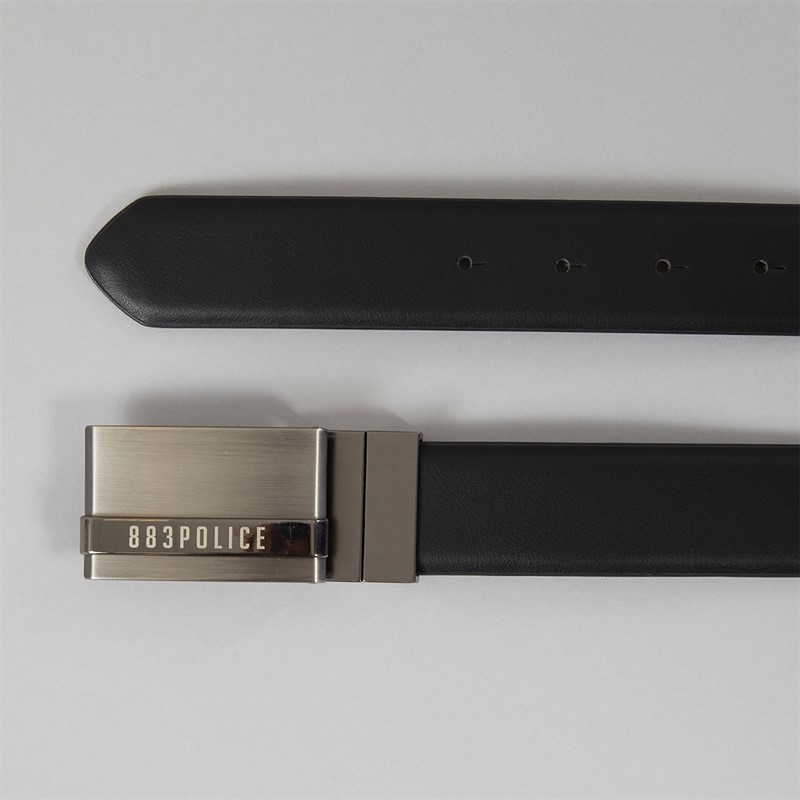 883 Police Mens Boxhill Reversible Buckle Belt Black/Brown