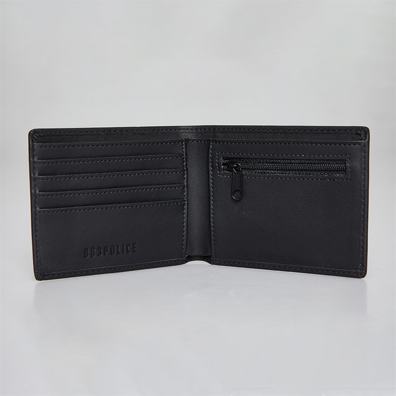 883 Police Mens Ackwirth Bowside Wallet Black