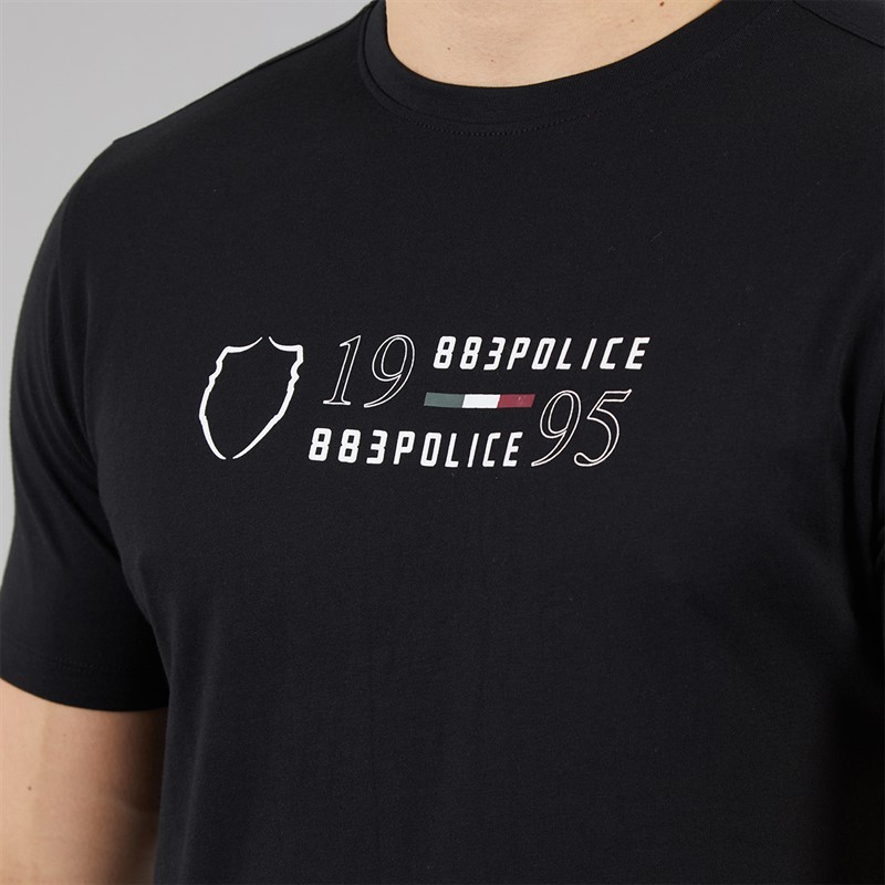 883 Police Mens Castelrotto T-Shirt Black