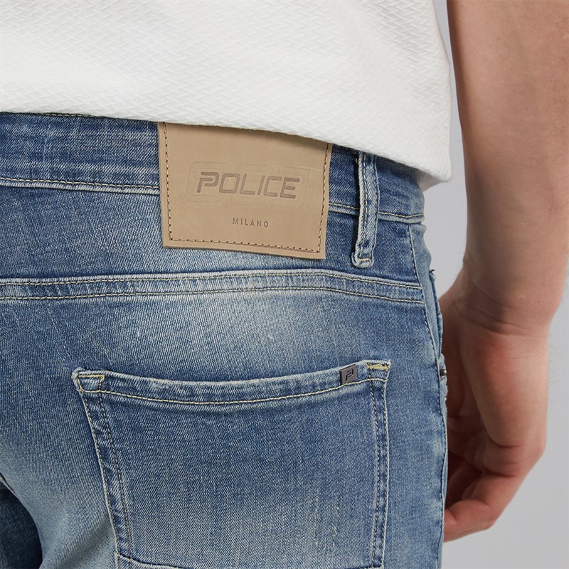 883 Police Mens Todd 1034 Slim Fit Jeans 1034 Blue