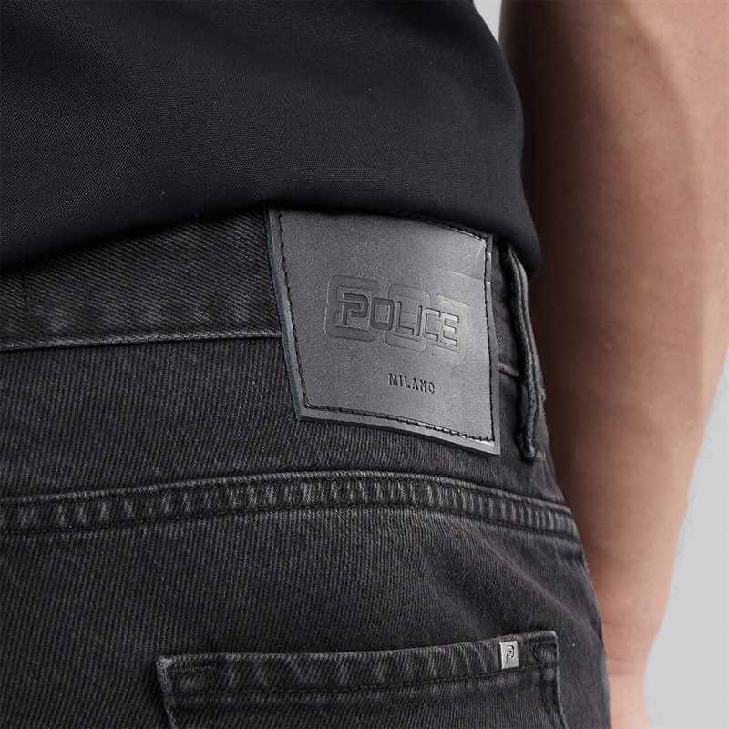 883 Police Mens Todd 1018 Relaxed Regular Fit Jeans 1018 Black