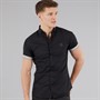 883 Police Mens Machar Short Sleeve Shirt Black
