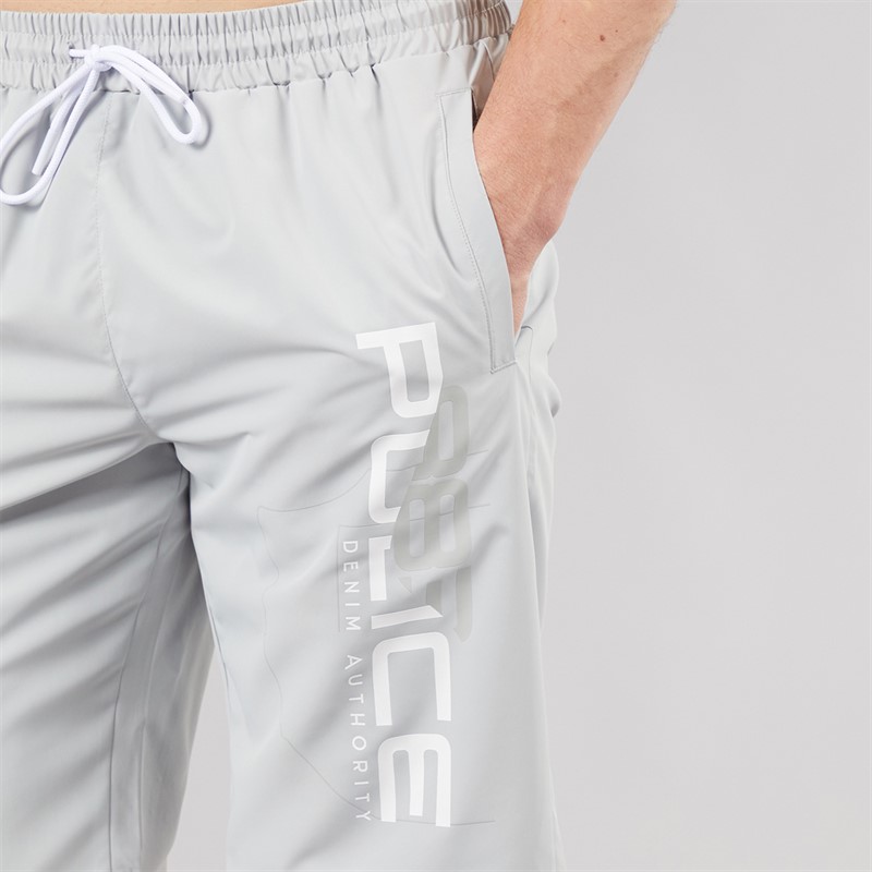 883 Police Mens Calix Swim Shorts Vapour Grey