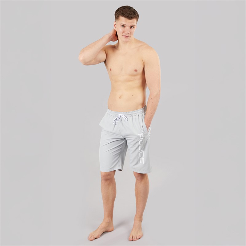 883 Police Mens Calix Swim Shorts Vapour Grey