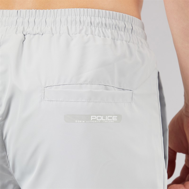 883 Police Mens Calix Swim Shorts Vapour Grey