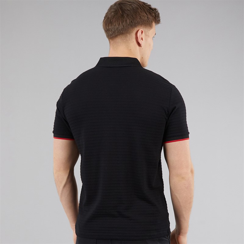 883 Police Mens Shildon Polo Shirt Black