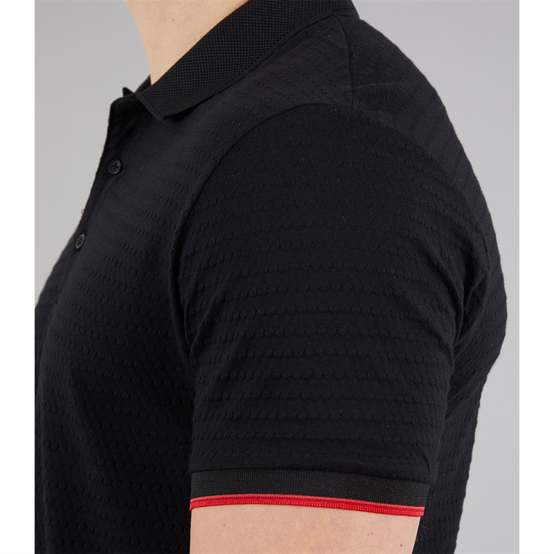 883 Police Mens Shildon Polo Shirt Black