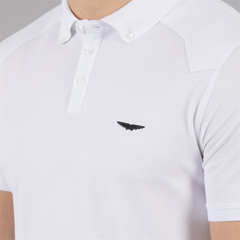 883 Police Mens Pesca Polo Shirt White
