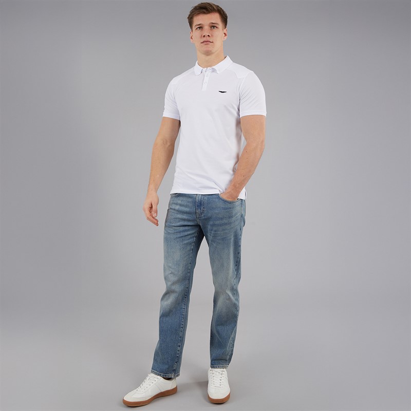 883 Police Mens Pesca Polo Shirt White