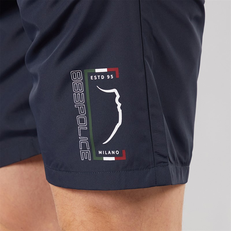 883 Police Mens Campania Swim Shorts Navy