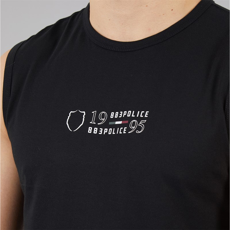 883 Police Mens Offida Vest Black