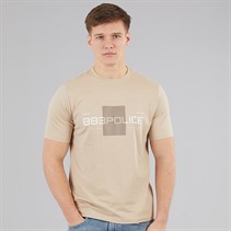 883 Police Mens Cervo T-Shirt Pastel Camel
