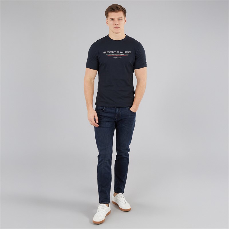 883 Police Mens Todd 1017 Regular Fit Jeans 1017 Blue