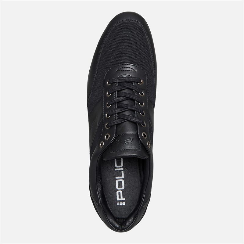 883 Police Mens Halton Formal Trainers Black