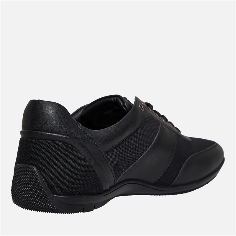 883 Police Mens Halton Formal Trainers Black