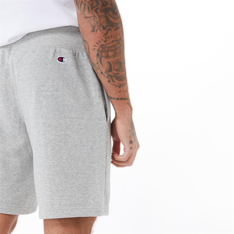 Buy Champion Mens Large Logo Shorts Grey Marl