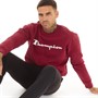 Champion Mens Crew Neck Sweatshirt Burgundy